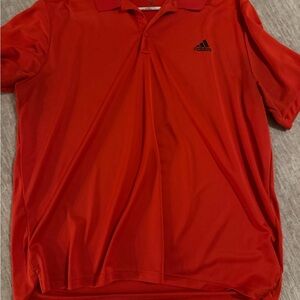 Adidas Men's Vibrant Red Polo